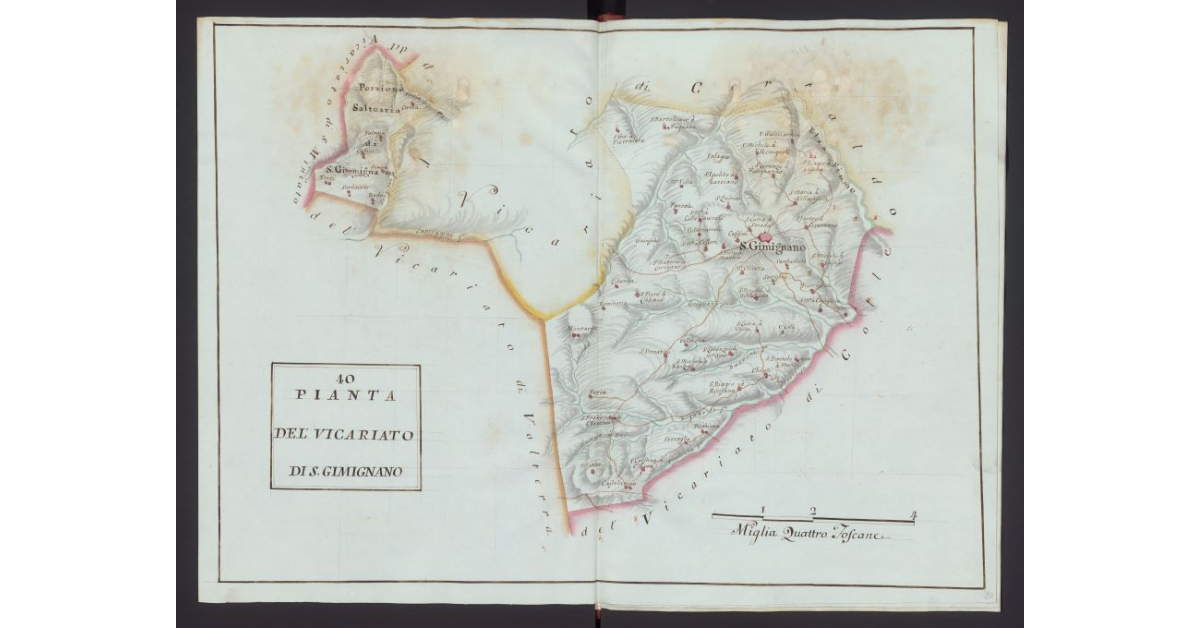 Pianta del Vicariato di S. Gimignano