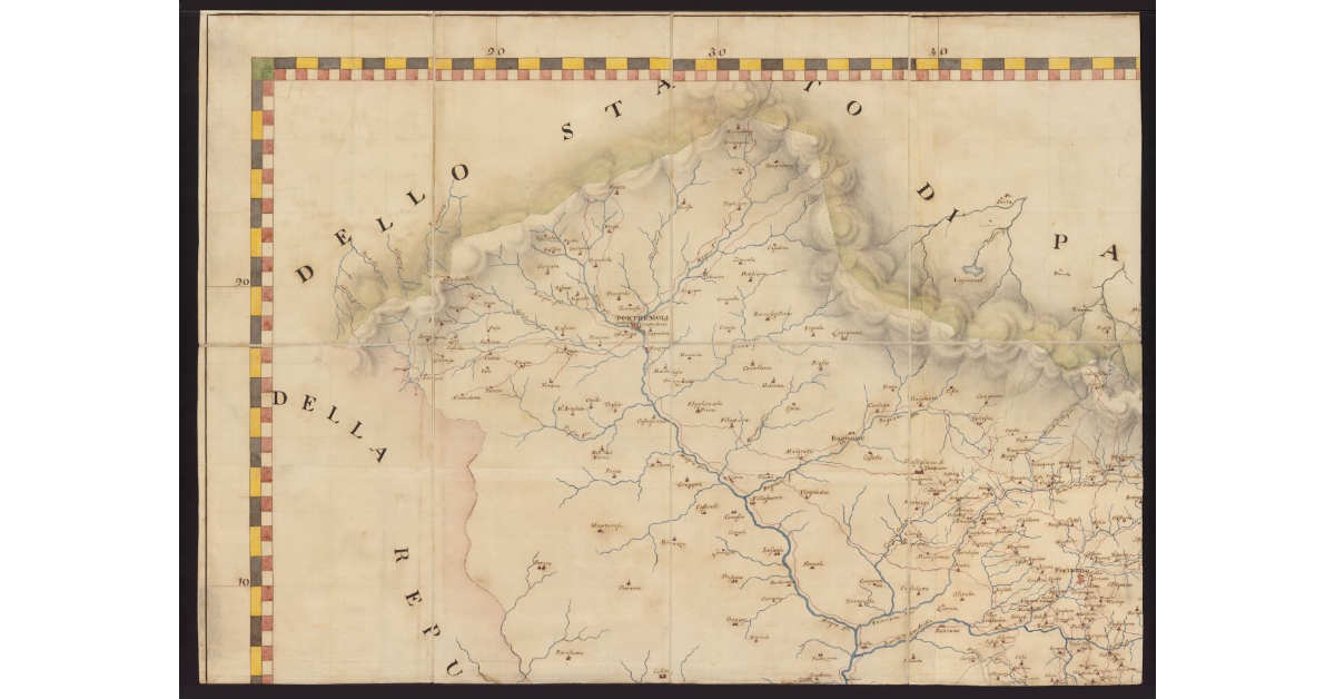 Carta geografica del Granducato di Toscana