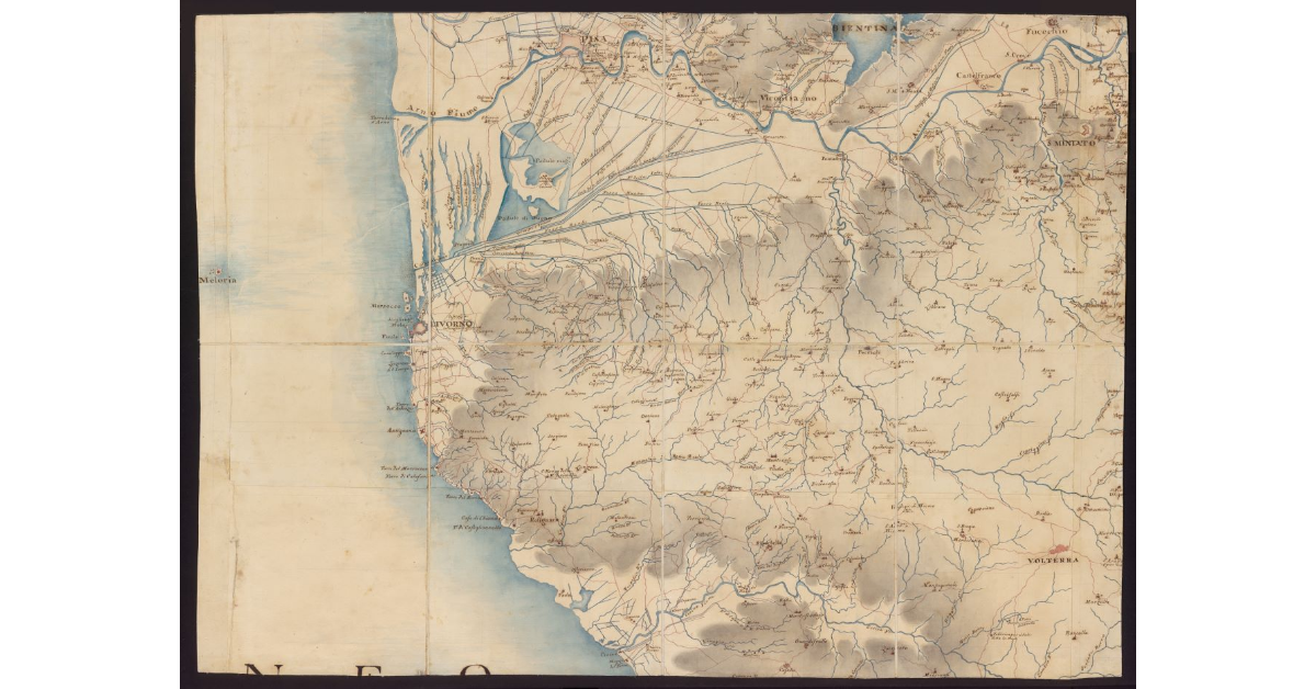 Carta geografica del Granducato di Toscana