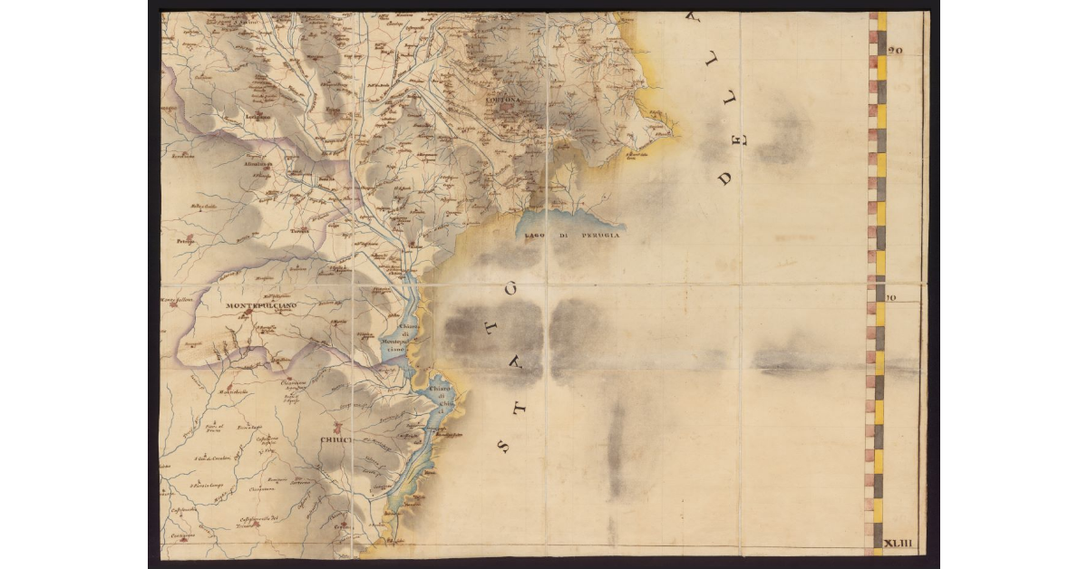 Carta geografica del Granducato di Toscana