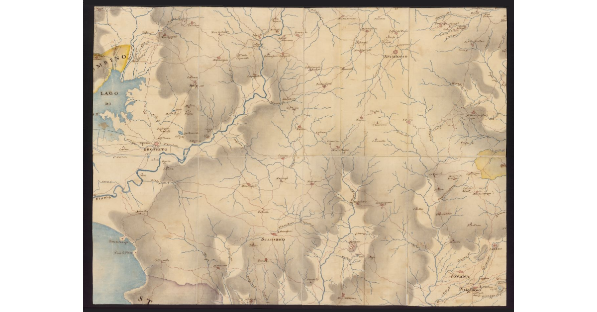 Carta geografica del Granducato di Toscana