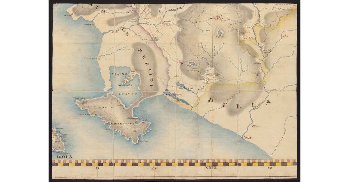 Carta geografica del Granducato di Toscana