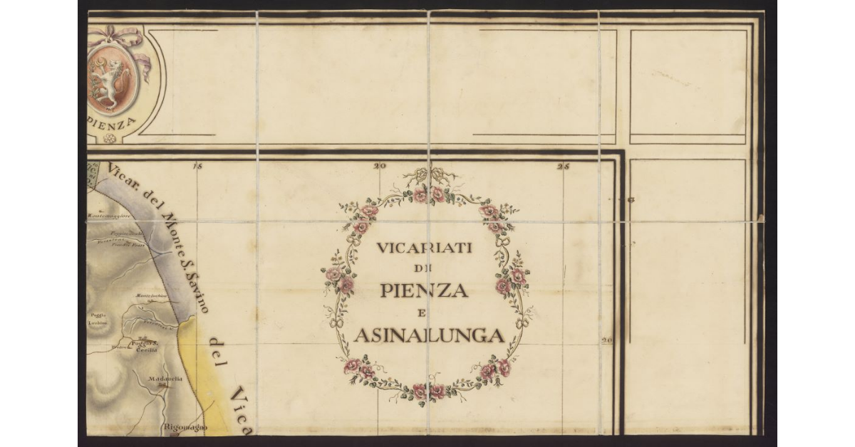 Vicariati di Pienza e Asinalunga. Stato senese. Provincia superiore
