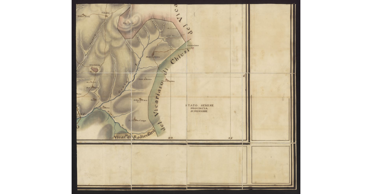 Vicariati di Pienza e Asinalunga. Stato senese. Provincia superiore