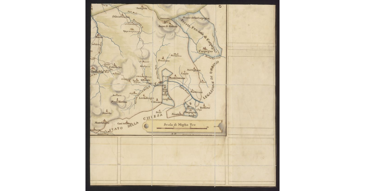 Vicariato di Sestino nell'Umbria con i feudi di Scavolino, e Carpegna di Santa Sofia e Monterotondo