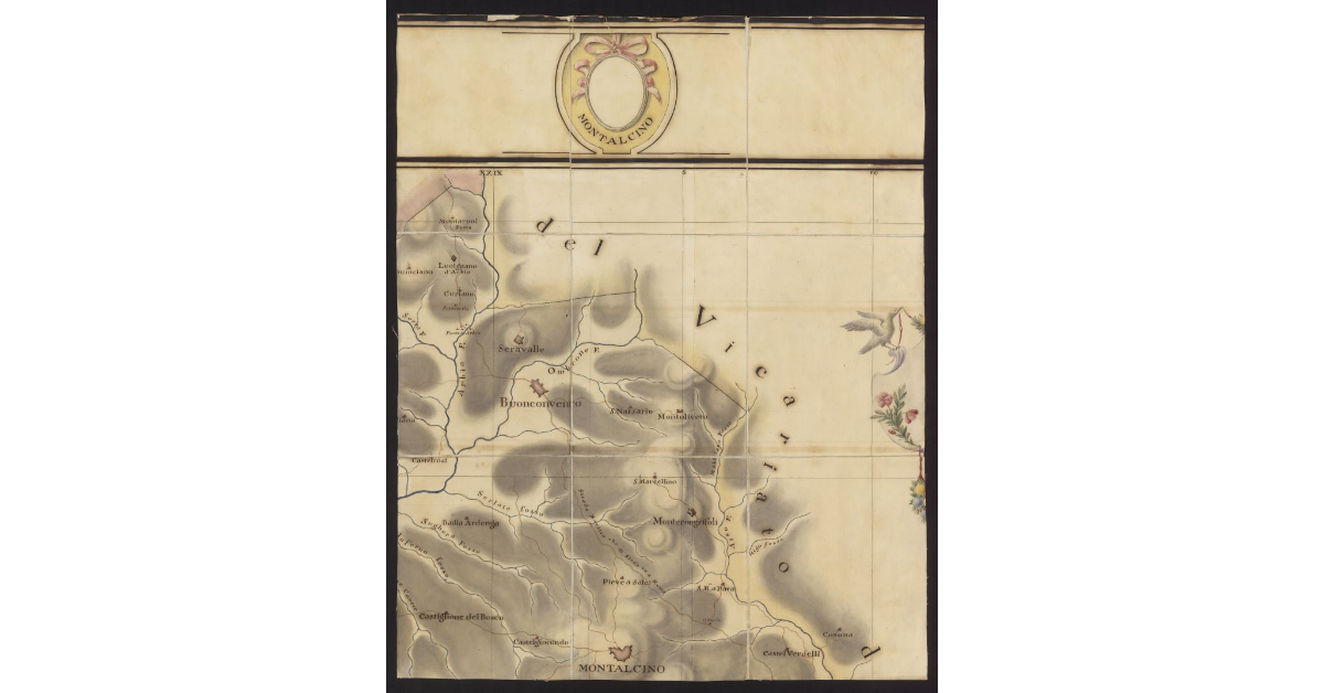 Vicariato di Montalcino. Stato senese. Provincia superiore