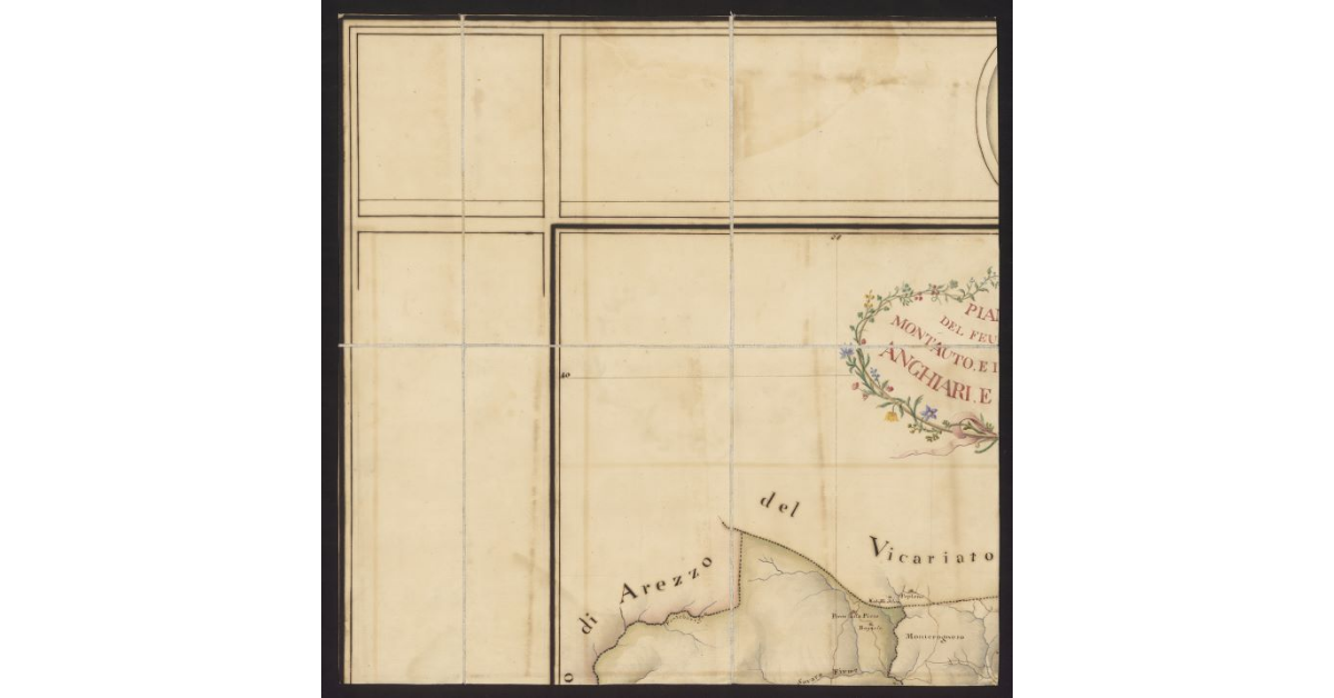 Pianta del feudo di Montauto e dei Vicariati di Anghiari e S. Sepolcro