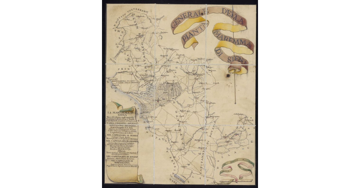 Pianta generale della Maremma di Siena