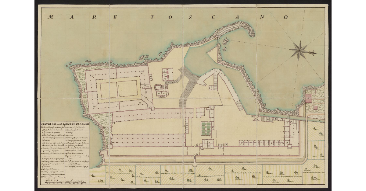 Pianta del Lazzeretto di S. Jacopo [a Livorno]
