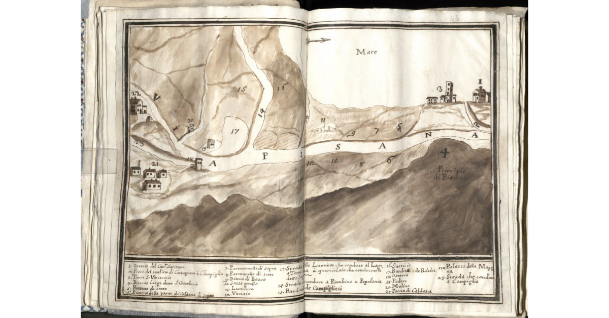 [Veduta di Caldana e San Vincenzo]