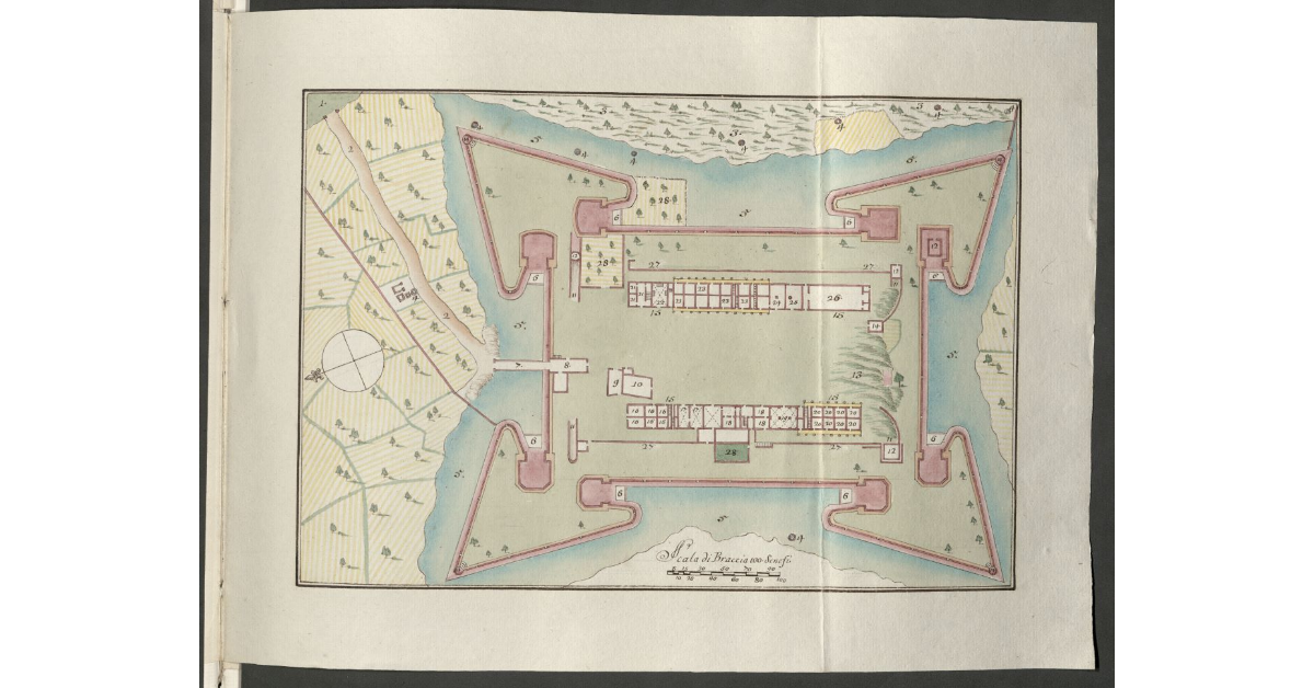 Pianta della Fortezza di Siena di S.A.R