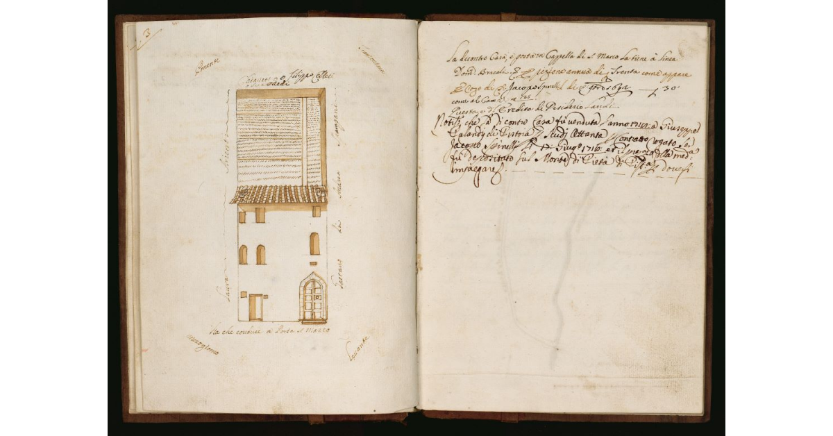 [Casa della Compagnia della Santissima Vergine dell'Humiltà detta di San Giuseppe nella via di Porta San Marco a Pistoia]