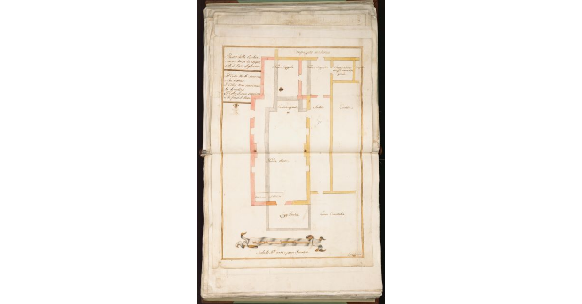 Pianta della vecchia e nuova chiesa da eseguirsi di S. Piero Agliana