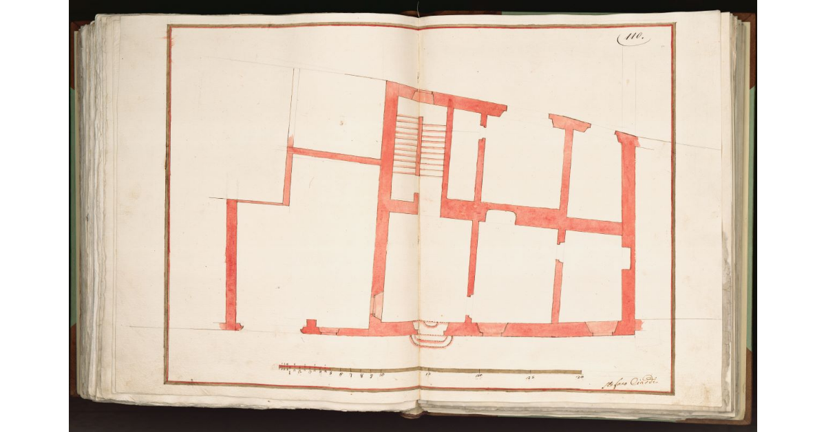 [Pianta di un anonimo fabbricato di Pistoia]