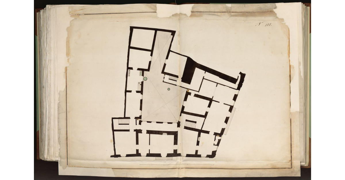 [Pianta di un anonimo fabbricato di Pistoia]