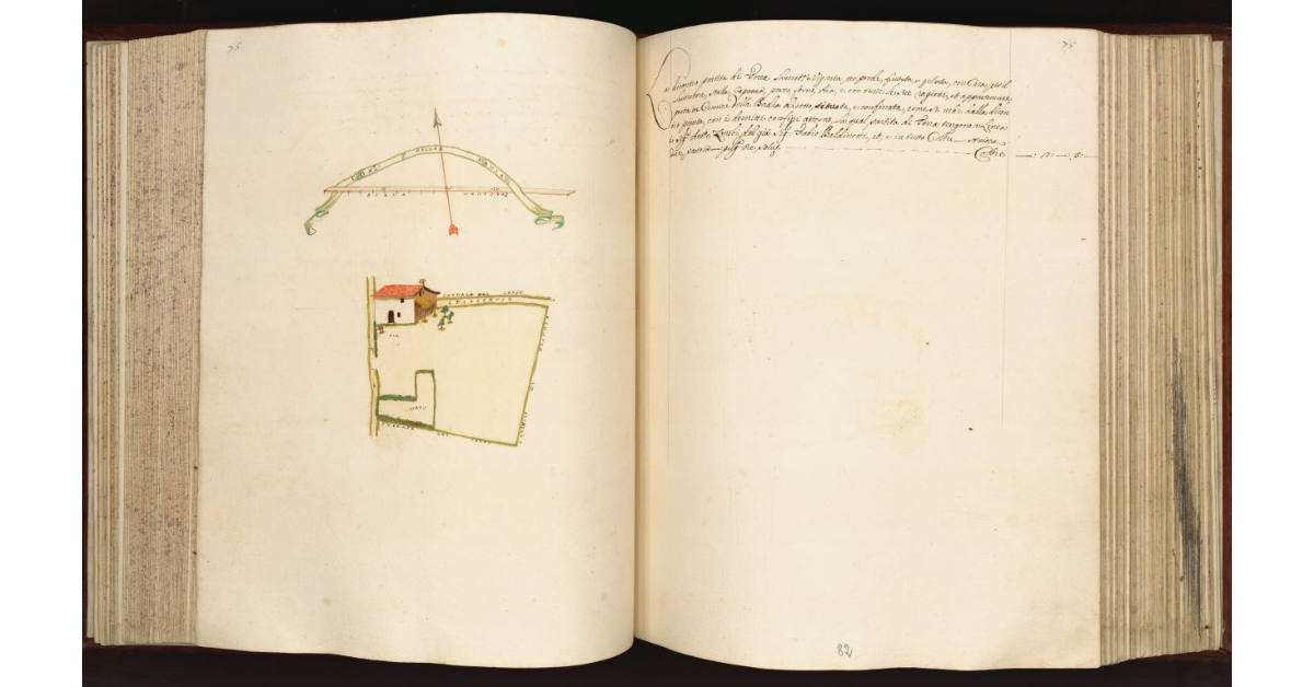 [Terra con casa in] Com.e della Badia