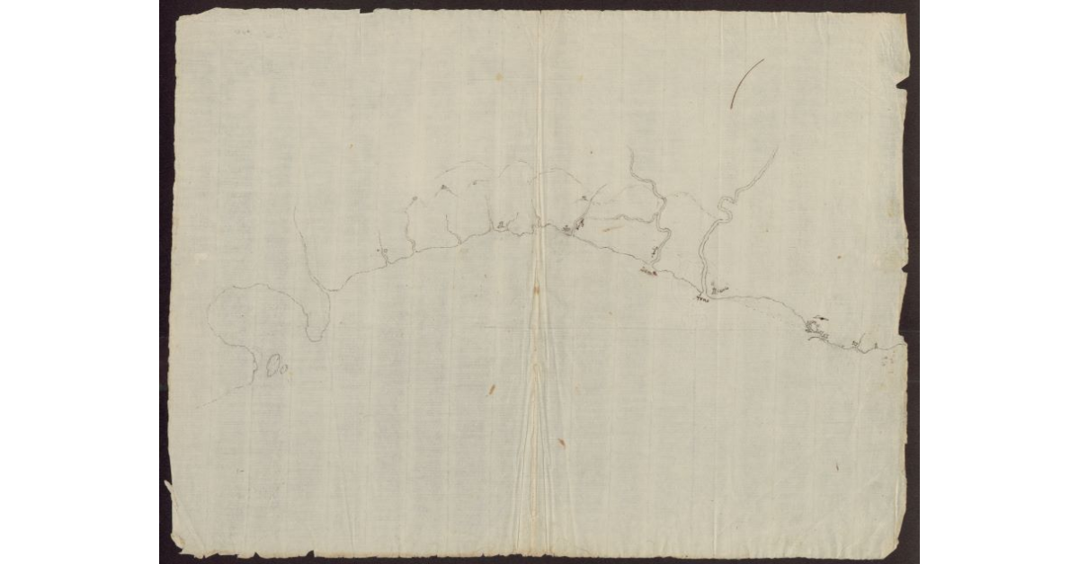 [Schizzo del litorale toscano da La Spezia a Livorno]