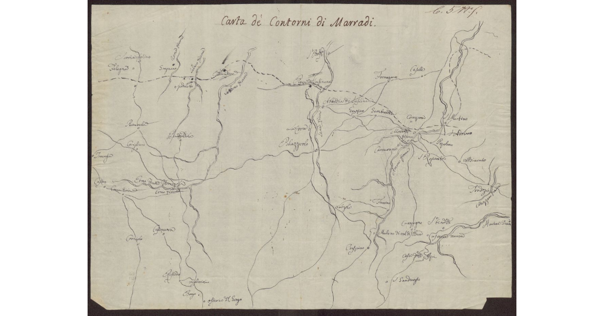 Carta de' contorni di Marradi