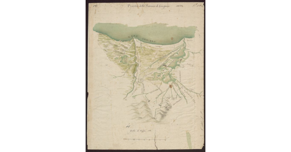 Pianta della Pianura di Grosseto
