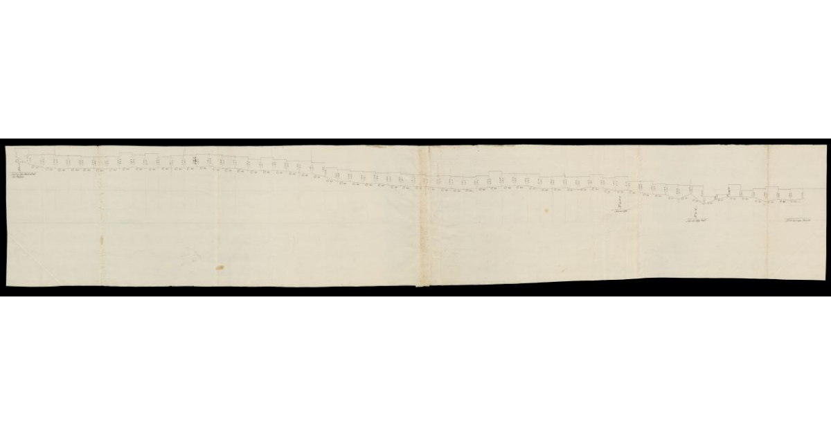 [Pianta della livellazione del Fosso Martello]