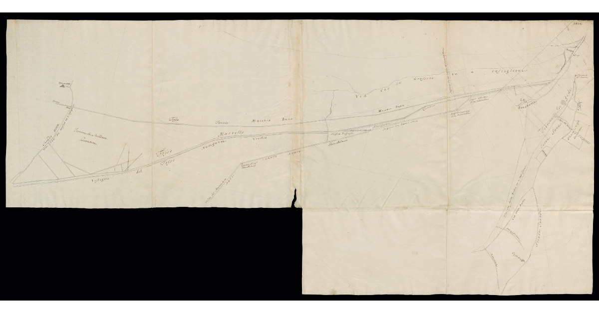 [Schizzo di pianta del Fosso Martello]