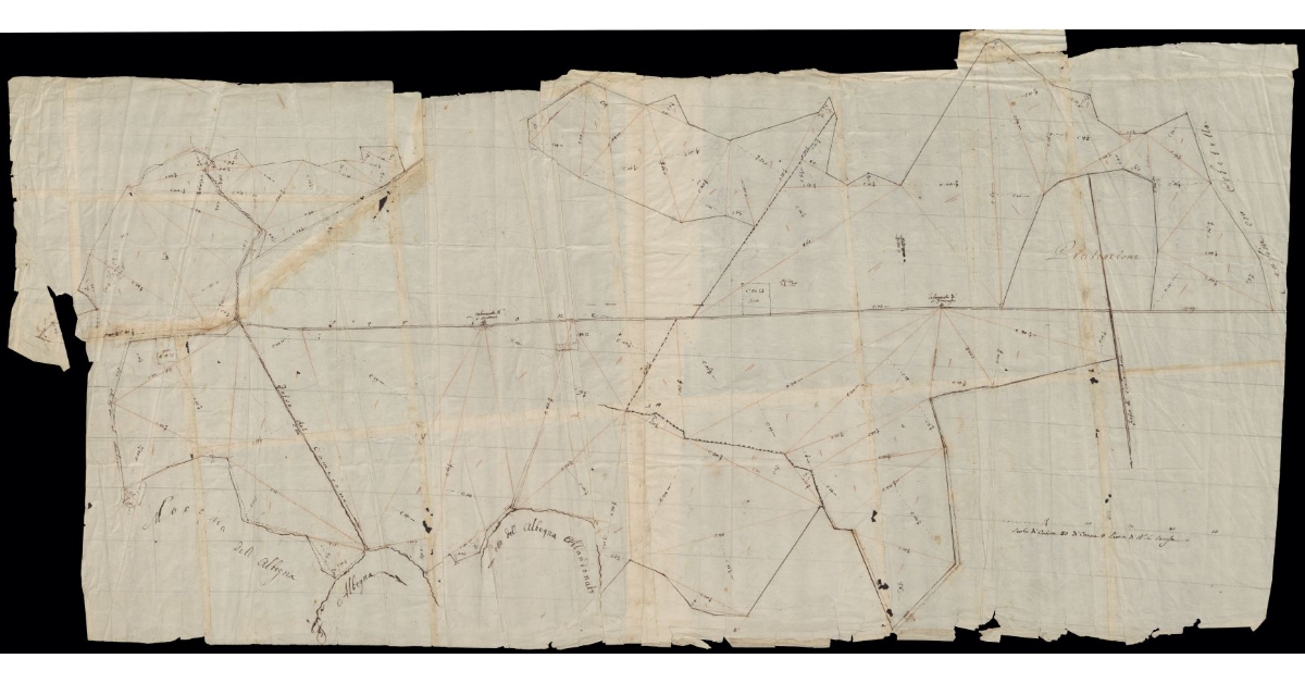 [Schizzo del territorio del fiume Albegna]