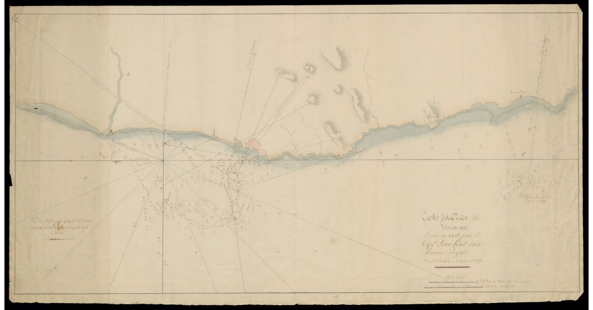 Carte de la Rade de Livourne