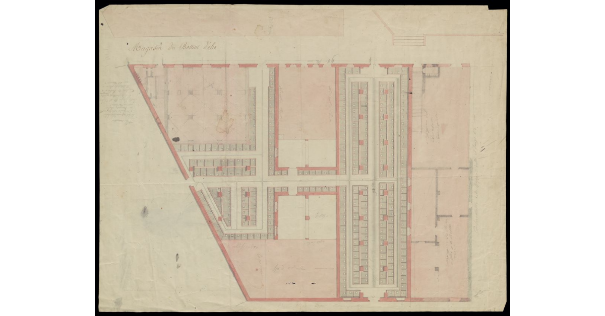 [Pianta dei] Magazzini dei Bottini d'olio