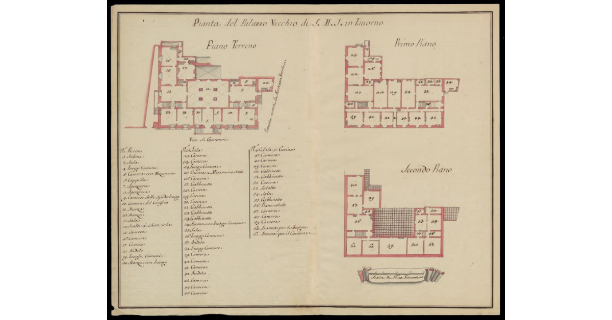 Pianta del Palazzo Vecchio di S.M.I. in Livorno