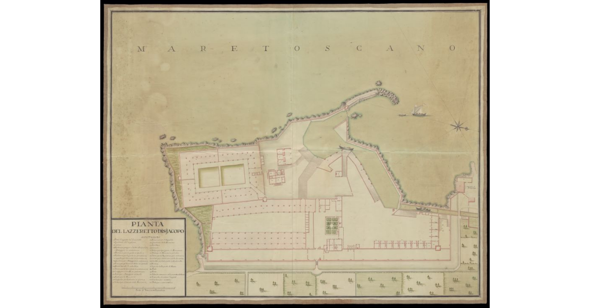 Pianta del Lazzaretto di S. Jacopo [a Livorno]