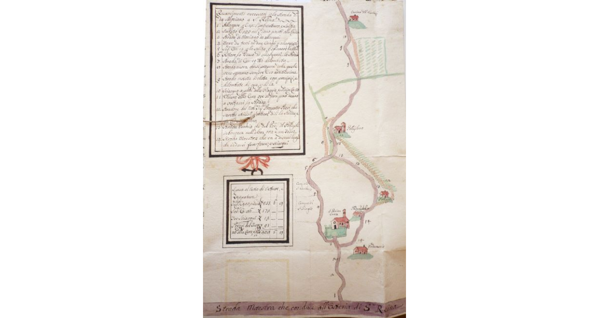 [Strada che da Santa Regina porta a Mociano]