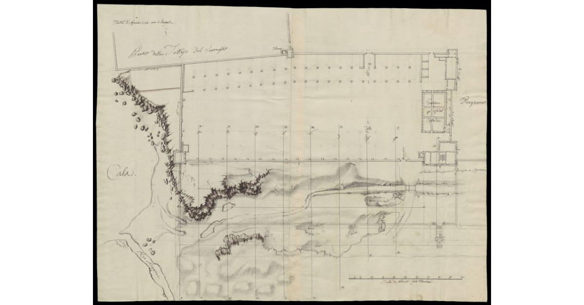 [Pianta della piazza del Lazzaretto di s. Jacopo a Livorno]