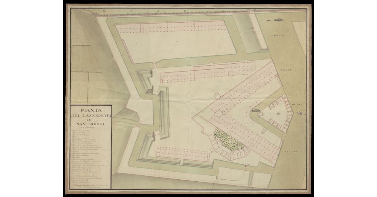 Pianta del Lazzeretto di S. Rocco
