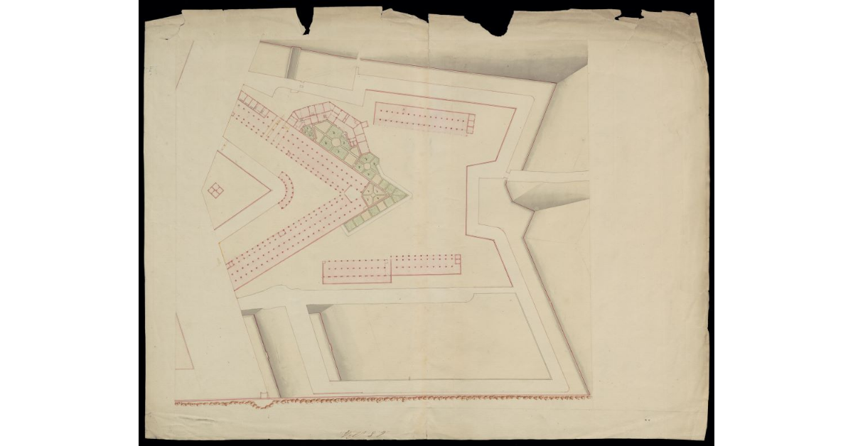 [Pianta del Lazzeretto di S. Rocco. Bozza]