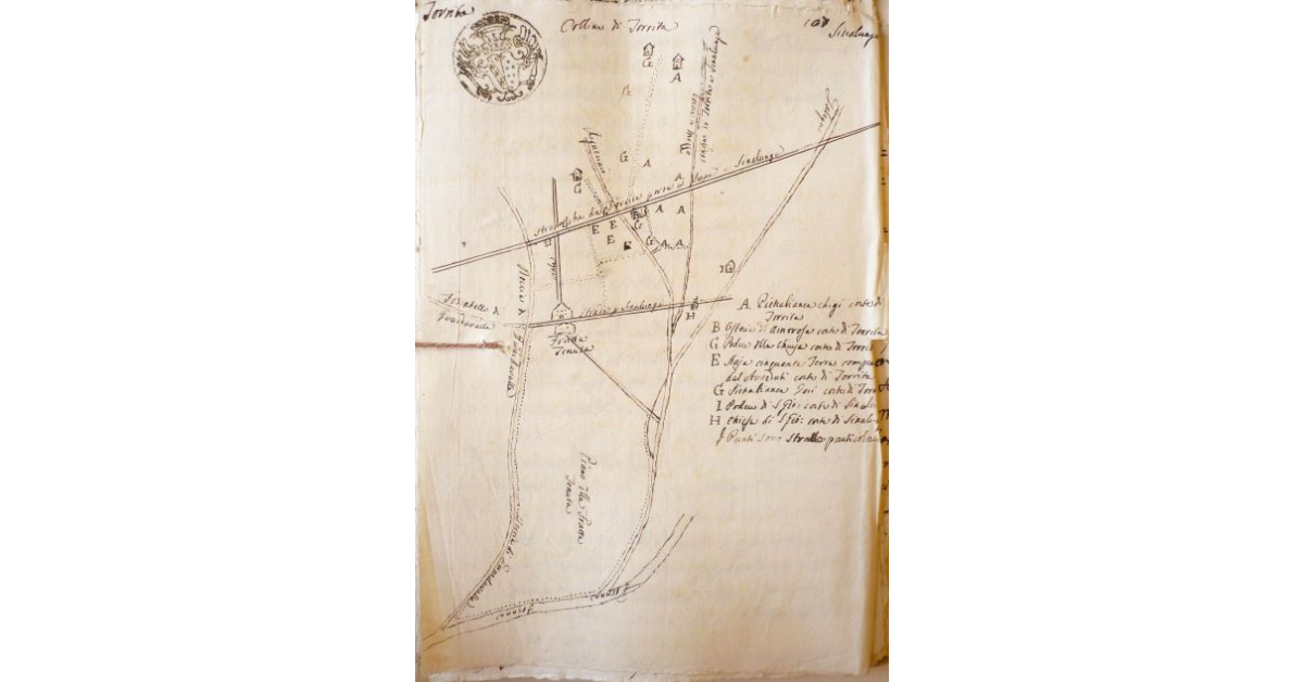 [Strade della Pieve, dei Frati e del Poggio con controversie tra i comnuni di Sianalunga e Torrita]