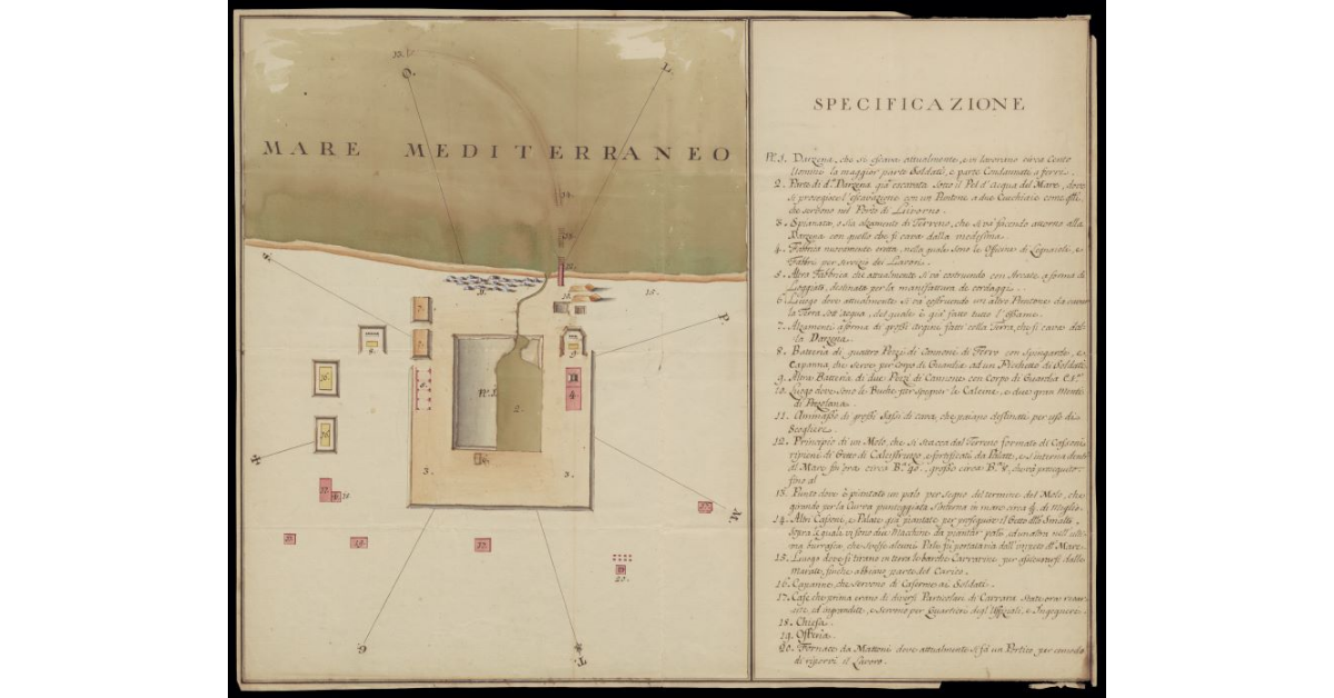 [Pianta del Porto di Carrara]