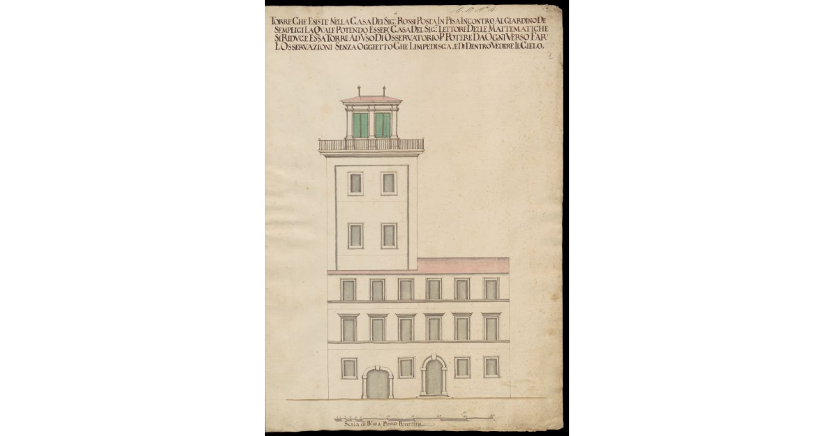 Torre che esiste nella casa dei Sig.ri Rossi posta in Pisa incontro al Giardino de Semplici