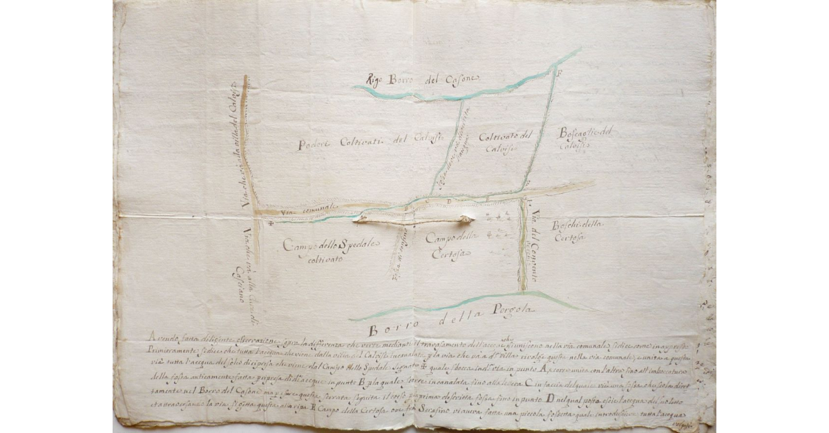 [Pubblica strada che da Siena, per il comune di Casciano, conduce al Pian del Lago]