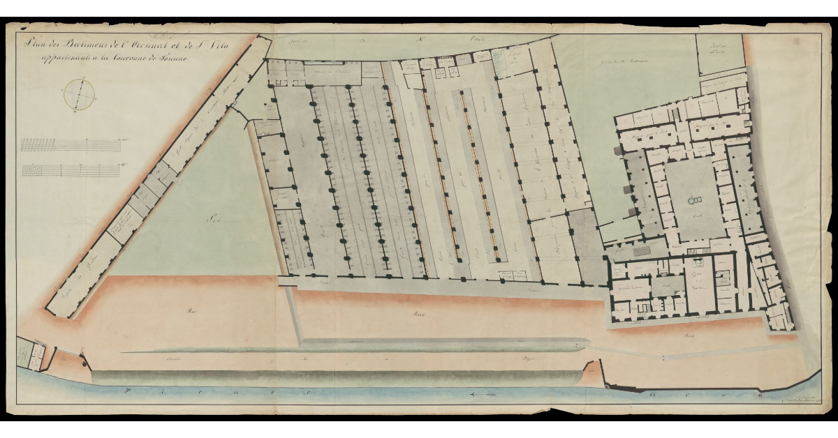 Plans des Batimens de l'Arsinal et de S. Vito appartenants à la Couronne de Toscane