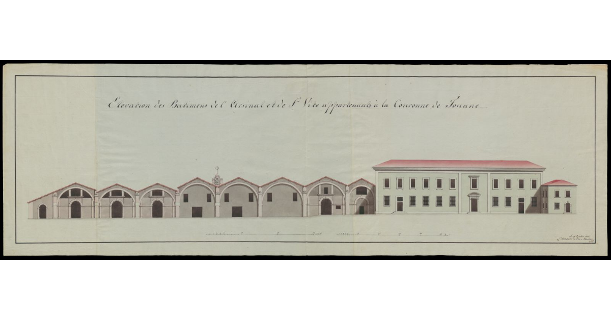 Elevation des Batimens del'Arsinal et de S. Vito appartenats à la Couronne de Toscane