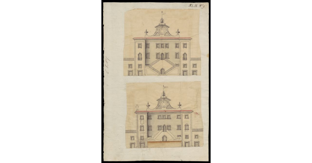 [Due proposte di facciata per i Bagni di Pisa]