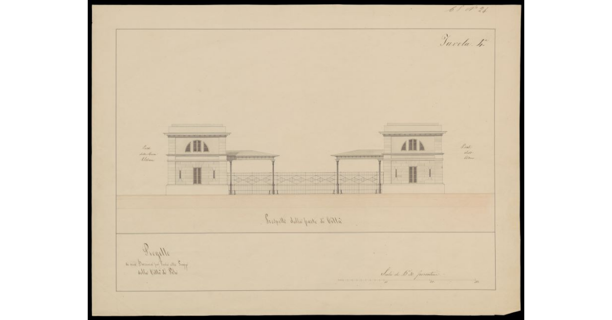 Progetto di una Barriera per Porta alle Piagge della Città di Pisa. Tavola 4