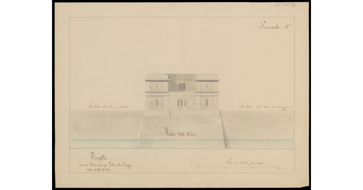Progetto di una Barriera per Porta alle Piagge della Città di Pisa. Tavola 5