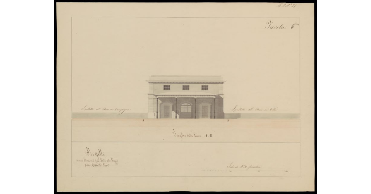 Progetto di una Barriera per Porta alle Piagge della Città di Pisa. Tavola 6