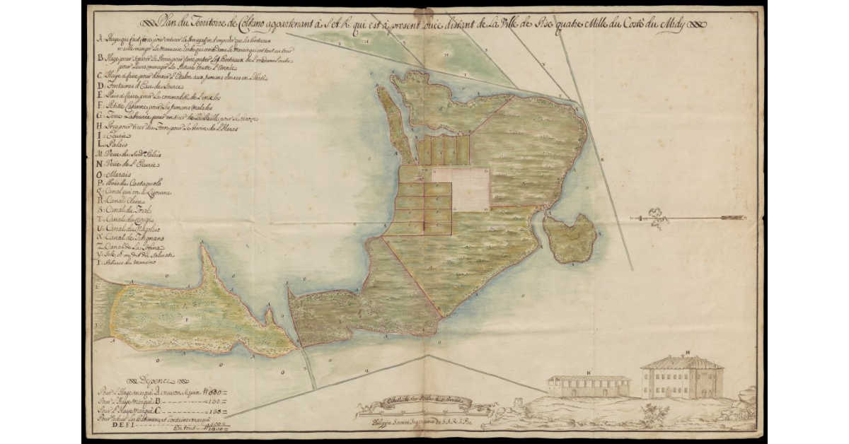 Plan du territoire de Coltano appartenant a S.A.R