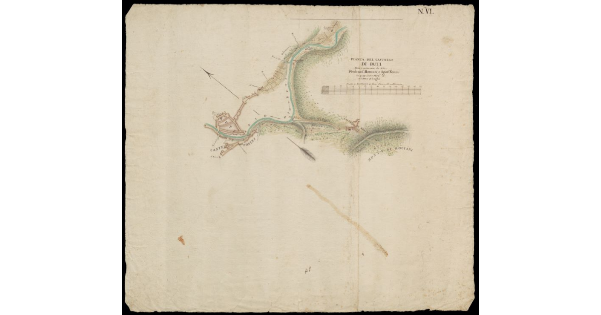 Pianta del Castello di Buti