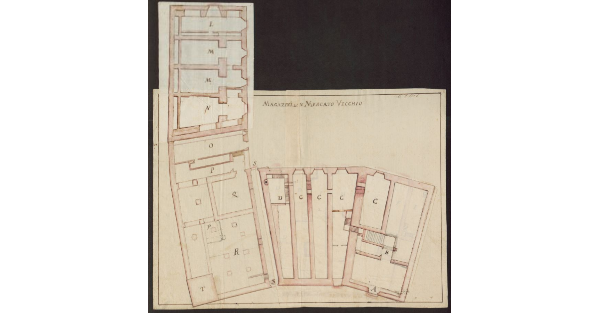 Magazzini [del Palazzo della Signoria in Siena] in Mercato Vecchio