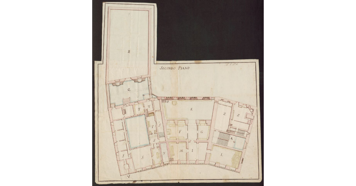 [Pianta del secondo piano del Palazzo della Signoria in Siena]