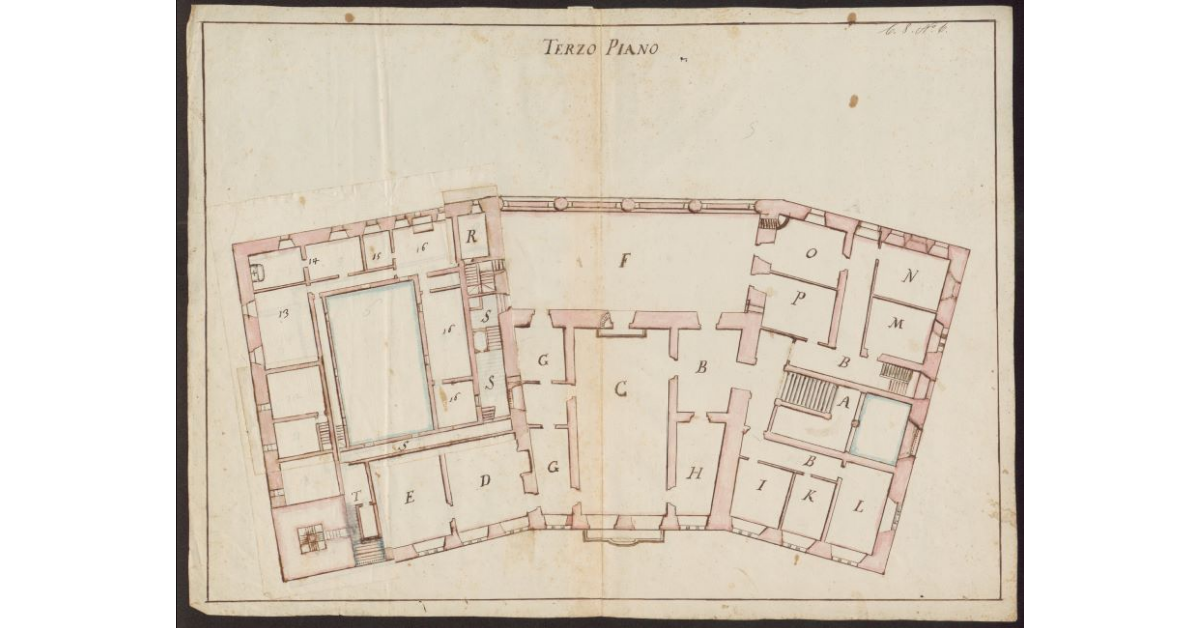 [Pianta del terzo piano del Palazzo della Signoria in Siena]