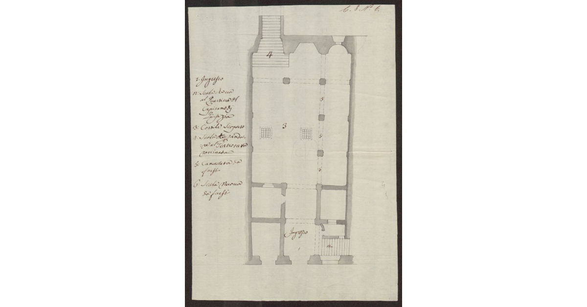 [Pianta del Teatro sulla Piazza del Mercato a Siena]